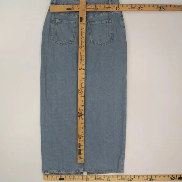 Derek Lam 10 Crosby Women's Sutton Vintage Long Denim Skirt Size 28 $295 NWT - Picture 9 of 9